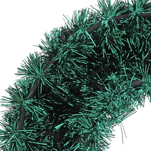 Венок декоративный TINSEL Яркие переливы 38 см, Изумруд_4