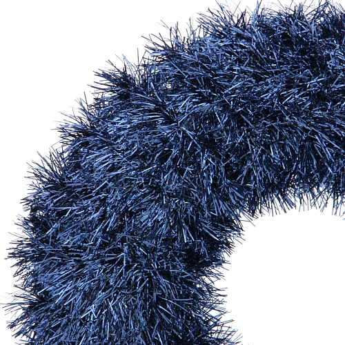 Венок декоративный TINSEL Яркие переливы 38 см, Сапфир_3