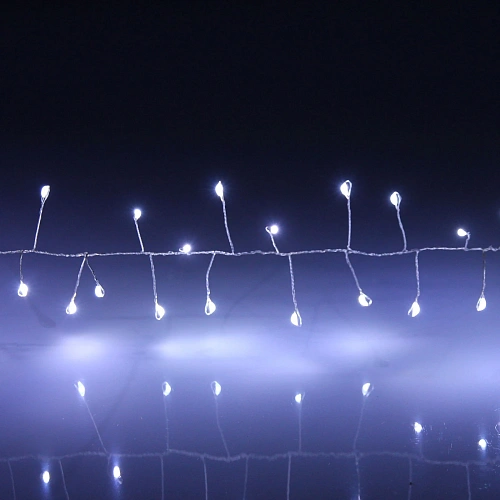 Гирлянда для дома 2,0 м 150 ламп LED  Мишура, Белый_5