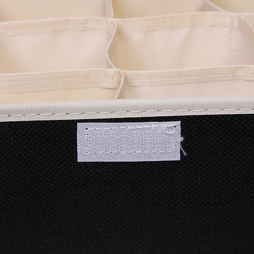 Кофр - органайзер для хранения вещей с прозрачной крышкой УЮТДОМА, цвет черный, 12 отделений, 322312см_5