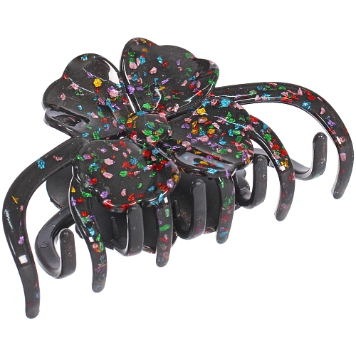 Заколка - краб для волос AKS - VIENTO, микс 6 цветов, цветок, 116см _8