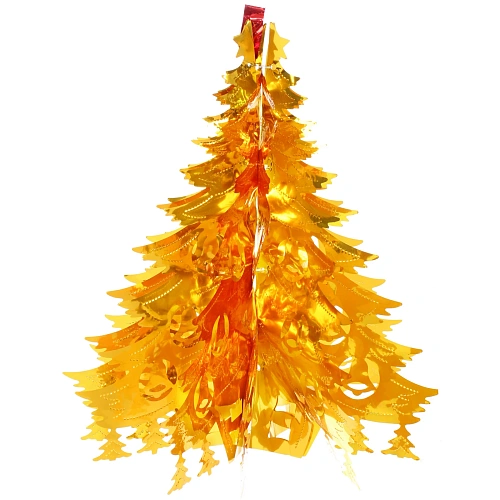 Украшение фольгированное "Волшебная ёлочка" d-40 см, Золото