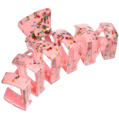 Заколка - краб для волос AKS - VIENTO, микс 6 цветов, зиг-заг, 113см _10