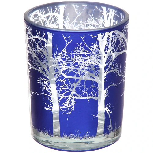 Подсвечник Зимний лес 1012,5 см, Синий_3