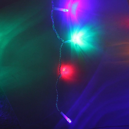 Гирлянда для дома БАХРОМА Мерцание ш3м в3050см 120 ламп LED, прозрачн провод, авторежим, IP-20, Мультицвет (возможность соединения)_3