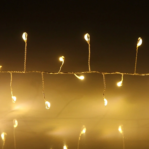 Гирлянда для дома 2,0 м 150 ламп LED  Мишура, Теплый белый_6