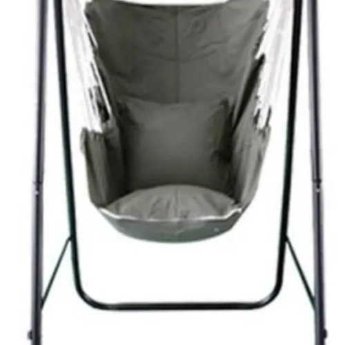 Гамак-кресло "Колористик" 100*130 см сидячий, х\б с подушками, цвет серый