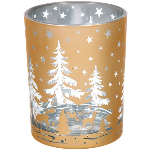 Подсвечник Снежный лес 1012,5 см, Золото_3