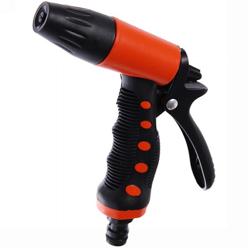 Наконечник-пистолет с регулятором напора воды, прорезиненная ручка ДоброСад_12