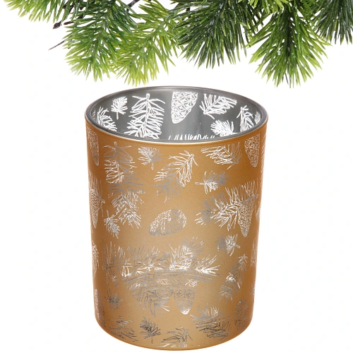 Подсвечник Зимняя хвоя 1012,5 см, Золото_3