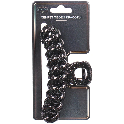 Заколка - краб для волос AKS - MANTANA, микс 6 цветов, косичка, 102см _15