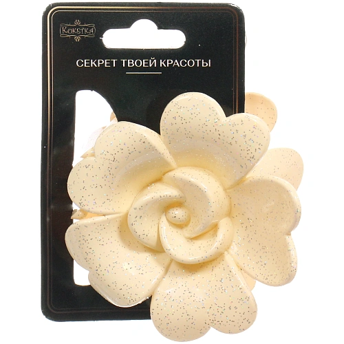 Заколка - краб для волос AKS - SALVATORE, микс 6 цветов, роза, 77см _4