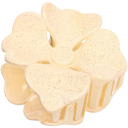 Заколка - краб для волос AKS - SALVATORE, микс 6 цветов, нежный цветок, 6,56,5см _9