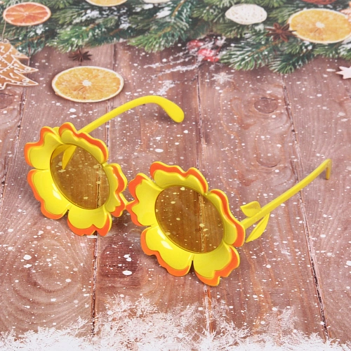 Очки карнавальные Цветочки, в ассортименте_3