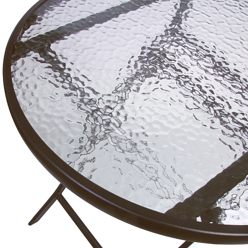 Стол складной круглый Дачная симфония DS-R60B, 6070 см, коричневый_6