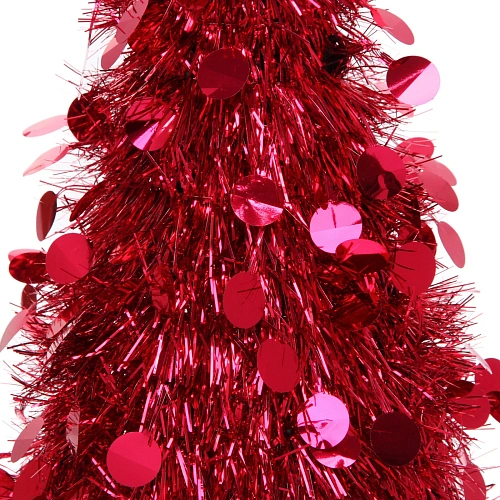 Елка декоративная TINSEL Изящный блеск 50 см, Красный_3