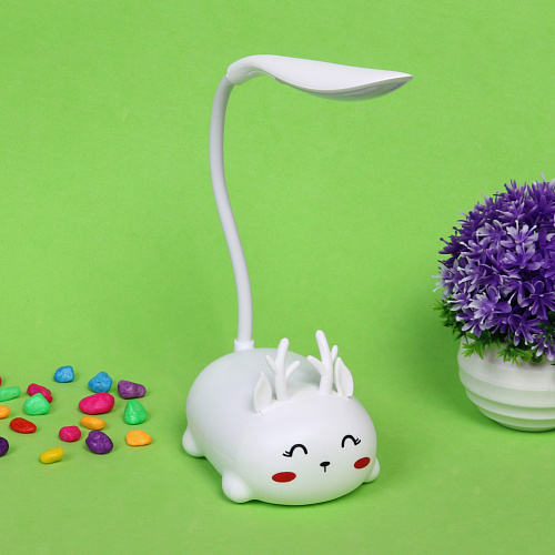 Светильник настольный Marmalade-Олененок LED 28,59,26,8см цвет белый USB_3