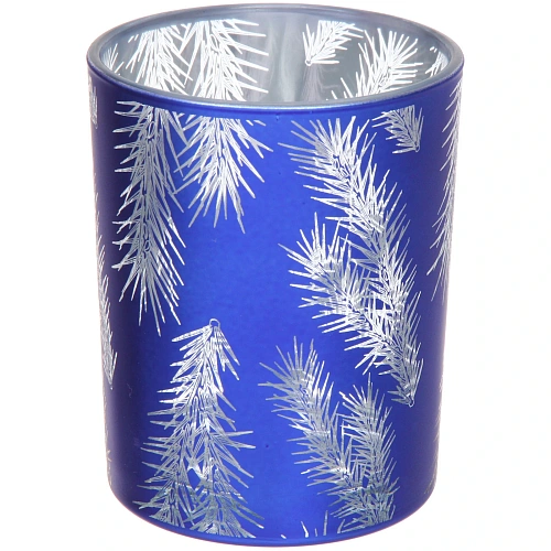 Подсвечник "Волшебная ветвь" 10*12,5 см, Синий
