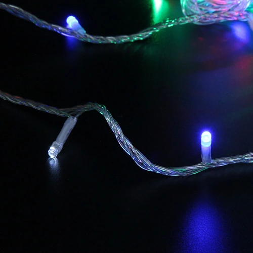 Гирлянда для дома Мерцание Premium 9,5 м 100 ламп LED прозр провод,1 реж,IP-40, Мультицвет (возможность соединения)_3