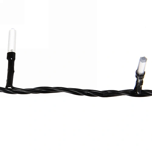 Гирлянда для дома Кристаллы  9,5 м 100 ламп LED черный пров, 8 реж,IP-40, Жёлтый (возможность соединения)_9