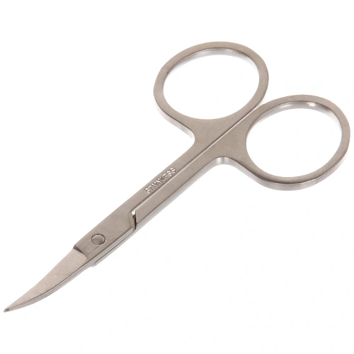 Ножницы маникюрные на блистере Ультрамарин, круглые кольца, широкие, цвет микс 9см_3