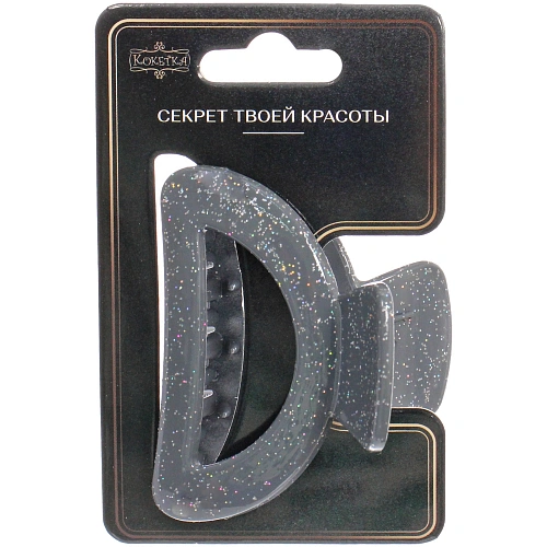 Заколка - краб для волос AKS - MANTANA, микс 6 цветов, трапеция, 63см _13