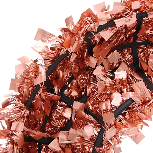 Венок декоративный TINSEL Изящное сияние 38 см, Медный_4