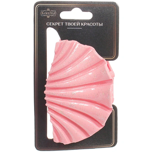 Заколка - краб для волос AKS - MANTANA, микс 6 цветов, ракушка, 85см _6