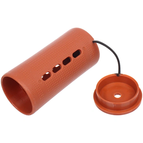 Бигуди-коклюшки 10шт с фиксирующими резинками VOLNA, цвет коричневый, d-3,8см (пакет с подвесом)_4