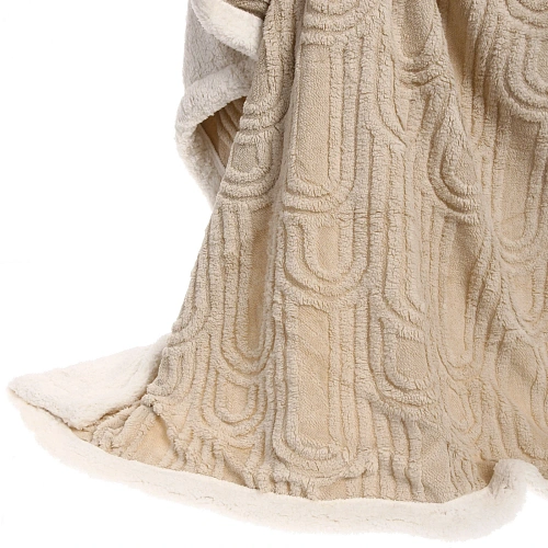 Плед 200230 см BARBARA двусторонний, цвет бежевый_4