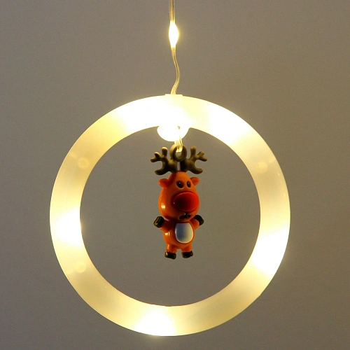 Гирлянда для дома БАХРОМА С Новым Годом ш2,5м в0,450,65м 110 ламп LED, прозрачнпров, 8 режимов, IP-20, Теплый белый (возможность соединения)_11