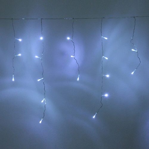 Гирлянда для дома БАХРОМА Мерцание ш3м в3050 см 120 ламп LED, прозрачнпровод, авторежим, IP-20, Белый (возможность соединения)_26