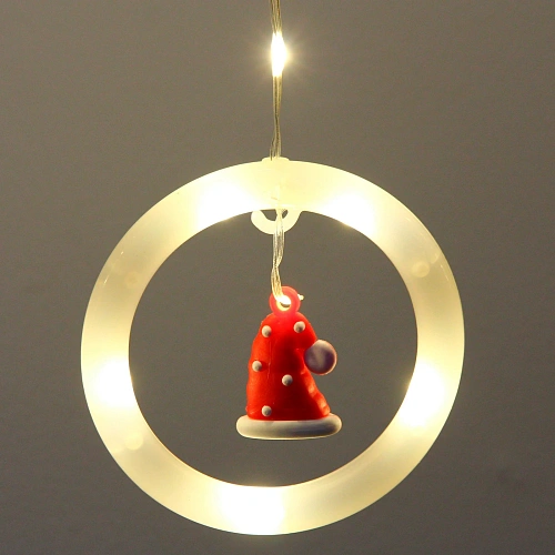 Гирлянда для дома БАХРОМА С Новым Годом ш2,5м в0,450,65м 110 ламп LED, прозрачнпров, 8 режимов, IP-20, Теплый белый (возможность соединения)_9