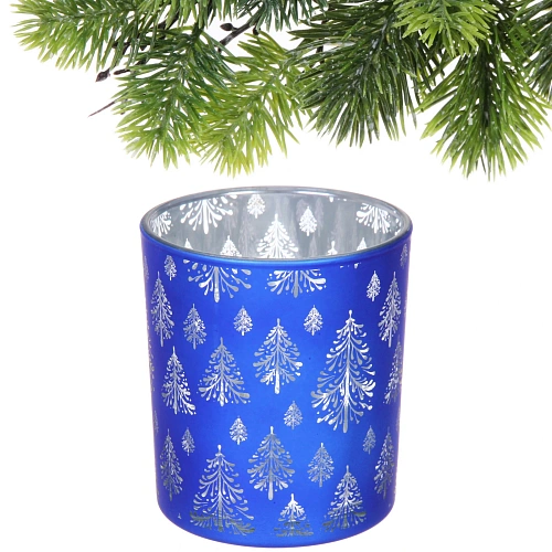 Подсвечник Сказочная метель 8,510 см, Синий_3