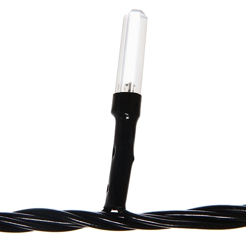 Гирлянда для дома Кристаллы  9,5 м 100 ламп LED черный пров, 8 реж,IP-40, Жёлтый (возможность соединения)_10