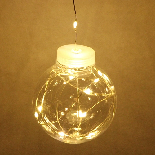 Гирлянда для дома БАХРОМА Шар ш2,5 м в0,50,8м 200 ламп LED, d-8 см, Теплый белый_5