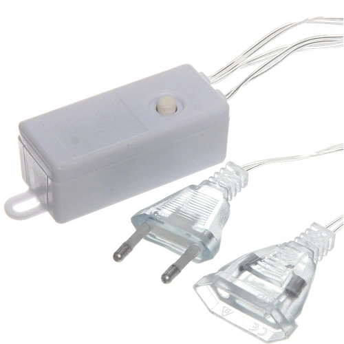 Гирлянда для дома БАХРОМА ш3м0,80,5м 672 лампы LED Звездопад, прозрачнпровод, 8 реж, IP-20,Теплый белый (возможность соедиения)_8