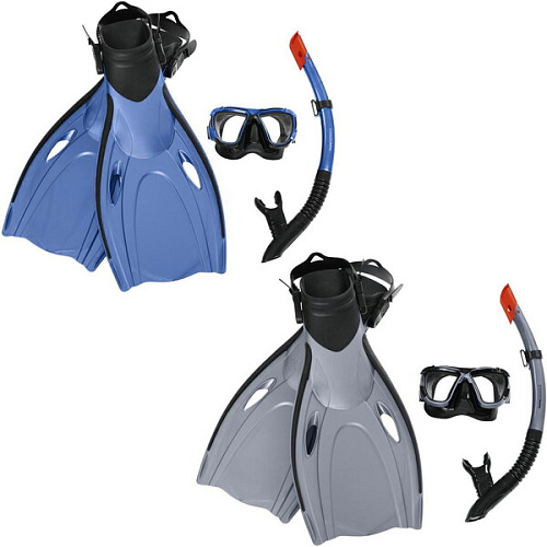 Набор для подводного плавания от 14 лет Black Sea@Fin Set: маска,трубка,ласты (разм. 37-41) Bestway (25044)