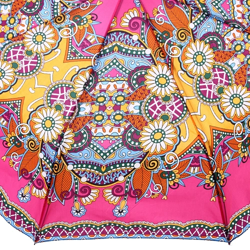 Зонт женский полуавтомат Фиора, микс 6 цветов, 8 спиц, d-100см, длина в слож виде 30см_19