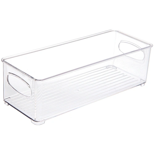 Органайзер для хранения универсальный "ФЛАТТО", прозрачный, 25.4*10*7см 
