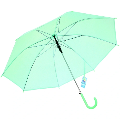 Зонт-трость женский Классический цвет мятный, 8 спиц, d-92см, длина в слож виде 71см_15