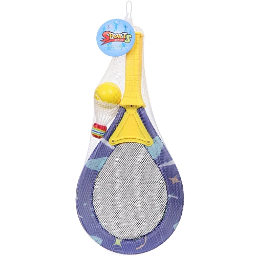 Теннис пляжный в наборе BT-688-6 2 ракетки 4824 см, мячик, волан_3