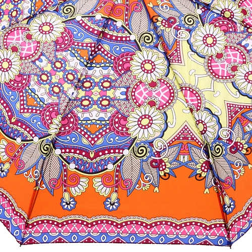 Зонт женский полуавтомат Фиора, микс 6 цветов, 8 спиц, d-100см, длина в слож виде 30см_12