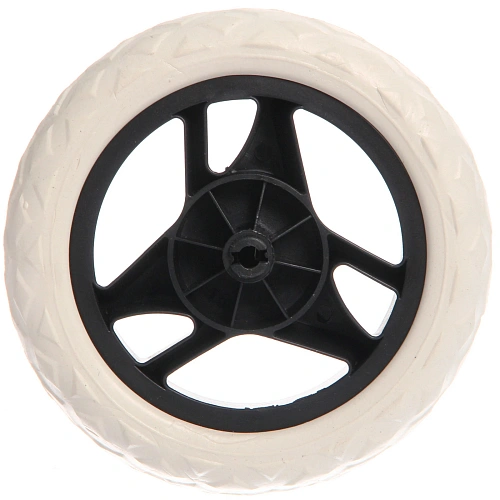 Колесо для тележки 17х3,3см черно-белое_3
