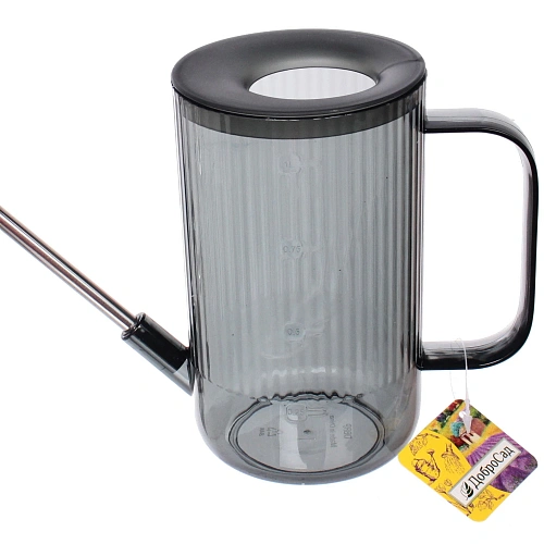 Лейка для растений 1л Niagara Falls с прикорневым поливом, графит ДоброСад_5