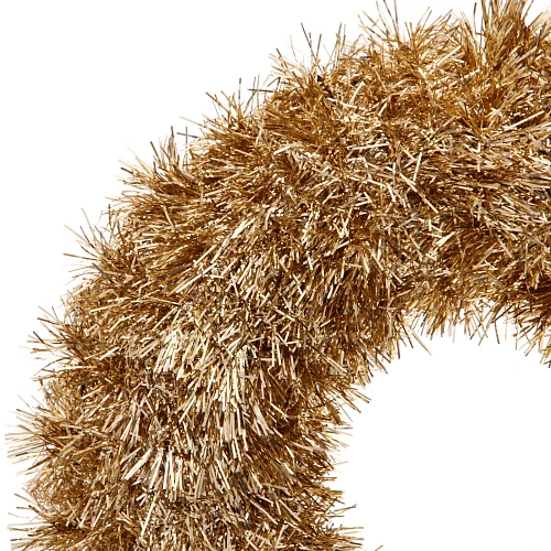 Венок декоративный TINSEL Яркие переливы 38 см, Шампань_3