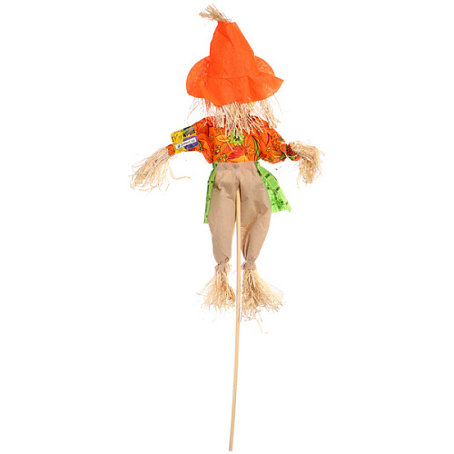 Фигура садовая Пугало - Стелла в оранжевой шляпе 55 (85) см ДоброСад_4