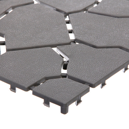 Антискользящее модульное покрытие Каменный узор 29,529,5 см (4 модуля), Серый_5