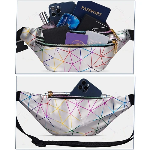 Сумка на пояс Harizma, цвет серебро, 3112 см_7