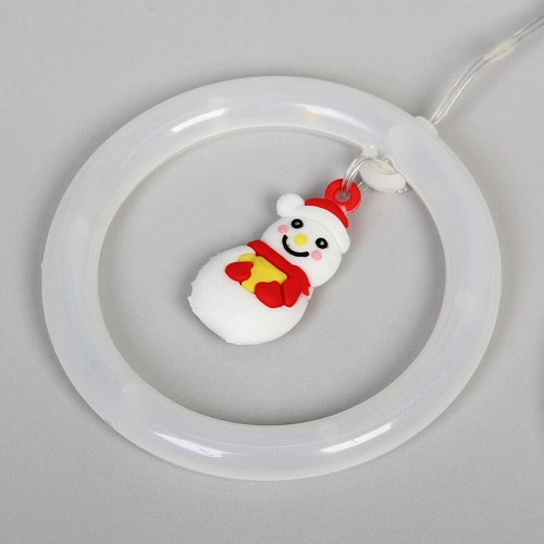 Гирлянда для дома БАХРОМА С Новым Годом ш2,5м в0,450,65м 110 ламп LED, прозрачнпров, 8 режимов, IP-20, Теплый белый (возможность соединения)_4